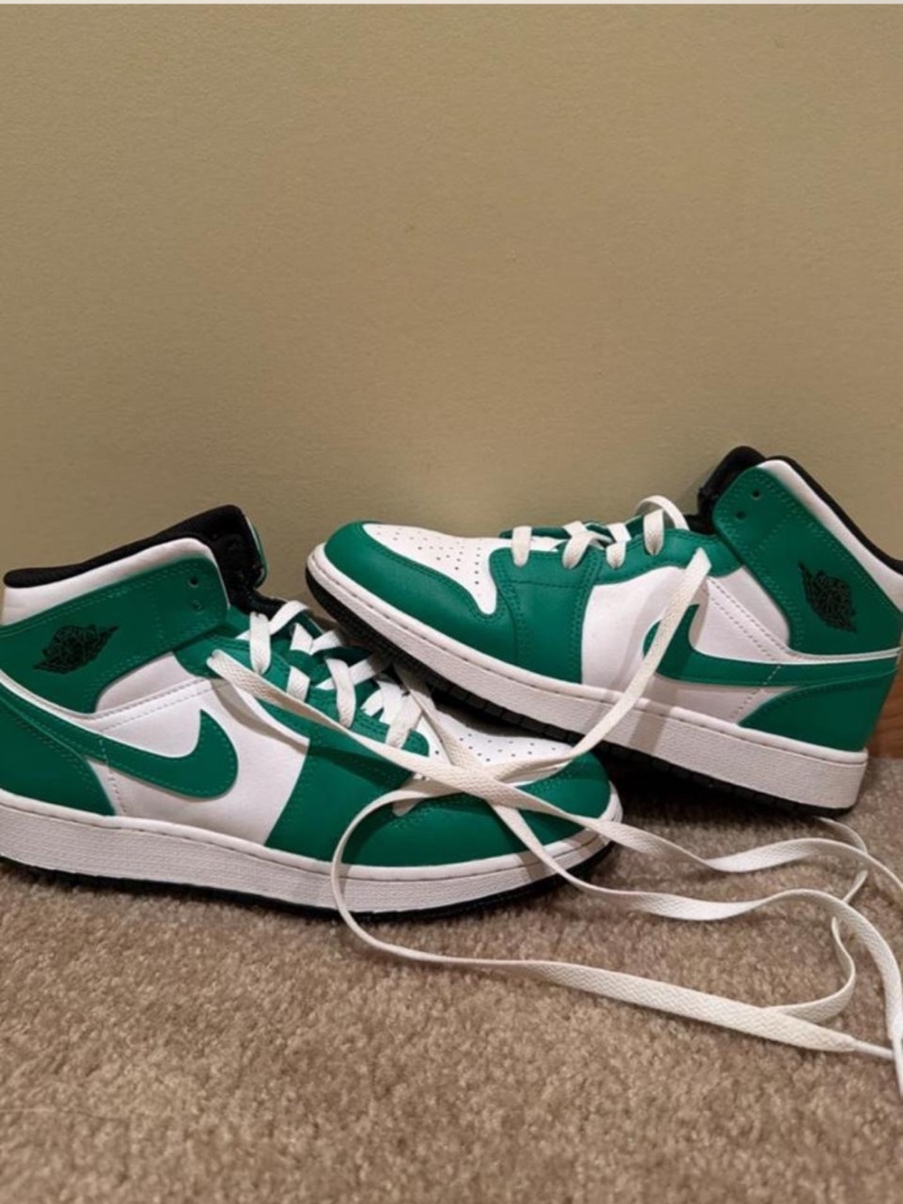 Jordan Kids' Mid Sneakers - Green/White